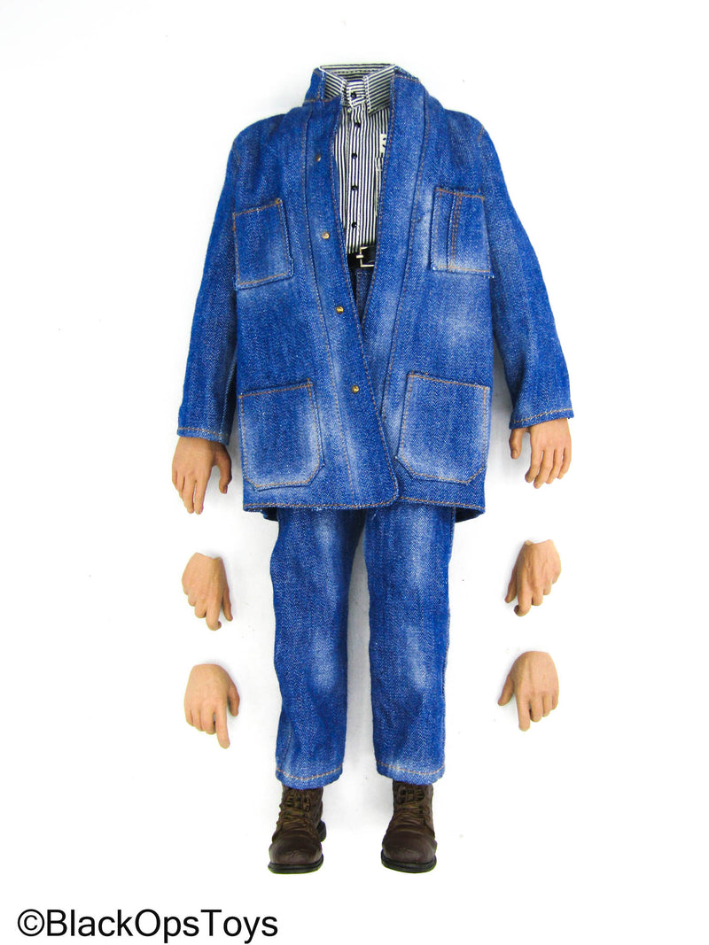 Load image into Gallery viewer, The Shawshank Redemption - Male Body w/Blue Denim Jean Clothing Set
