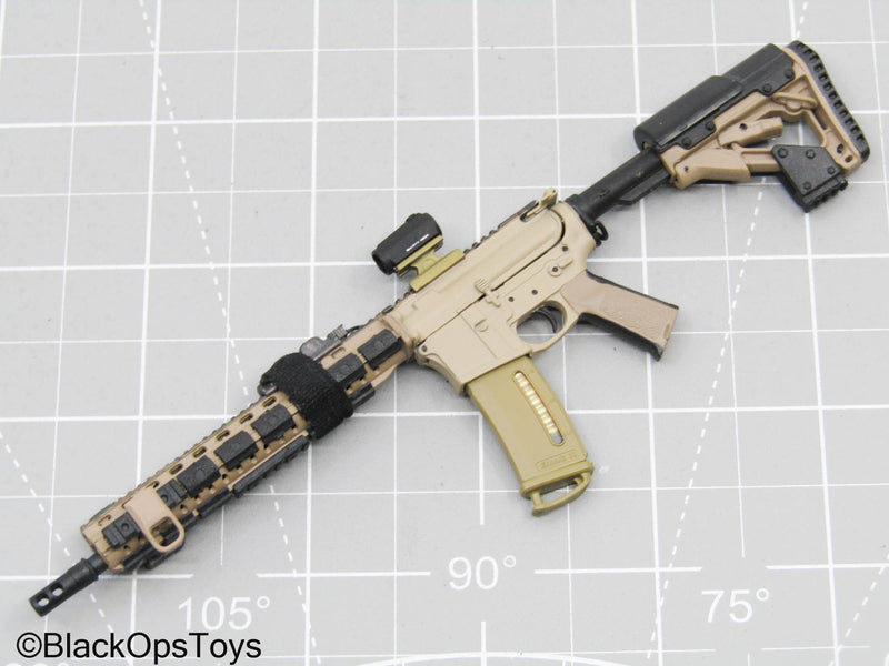Load image into Gallery viewer, Tan M4 Rifle w/Weapon Attachments
