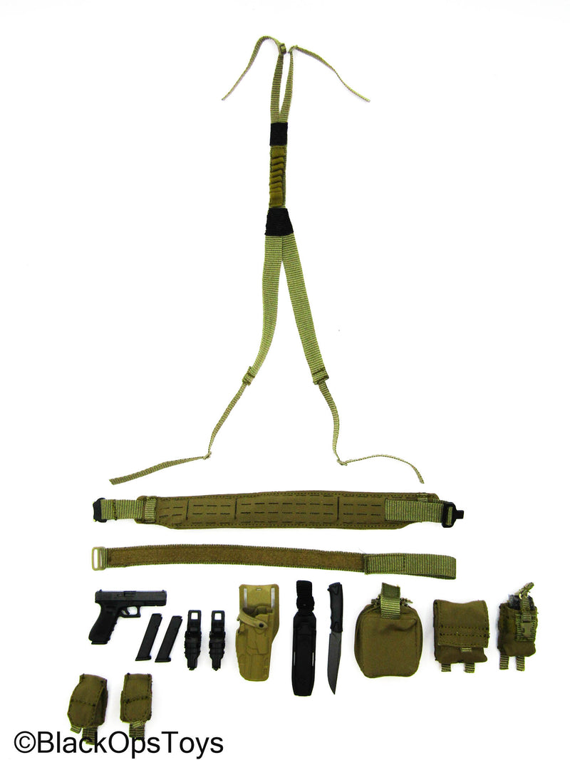 Load image into Gallery viewer, Russian SSO - Tan MOLLE Battle Belt w/Pistol &amp; Pouch Set
