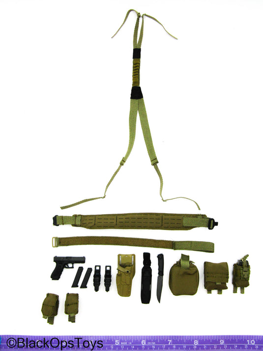 Russian SSO - Tan MOLLE Battle Belt w/Pistol & Pouch Set