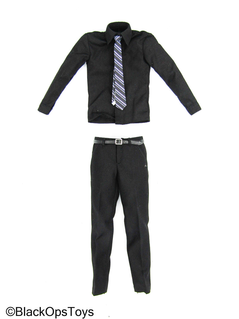 Load image into Gallery viewer, Gustavo Fring - Black Dress Shirt w/Dress Pants
