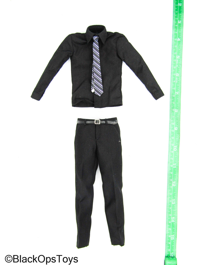 Load image into Gallery viewer, Gustavo Fring - Black Dress Shirt w/Dress Pants
