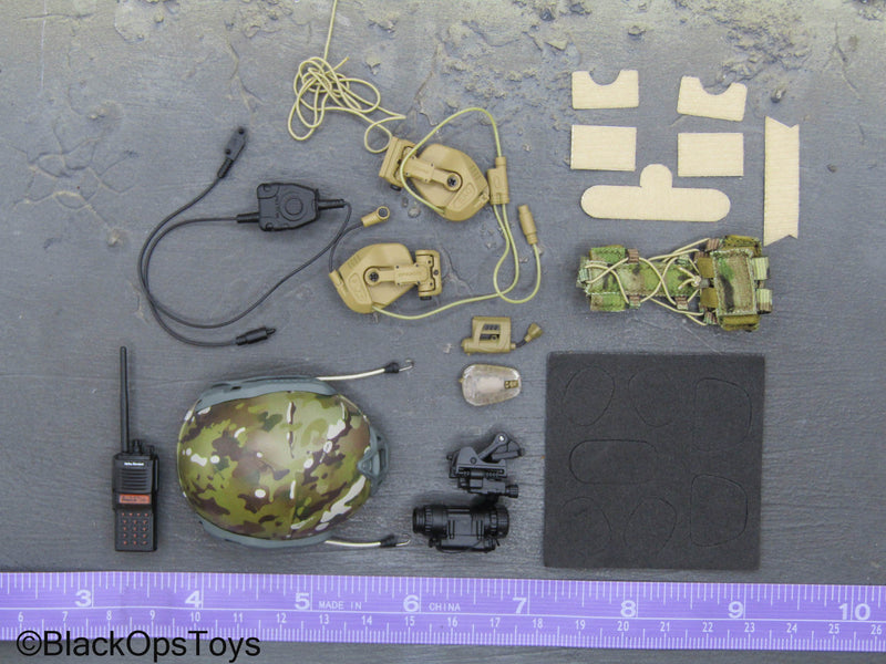 Load image into Gallery viewer, Russian SSO - Multicam Helmet w/NVG &amp; Radio Set
