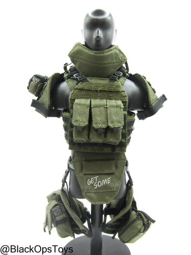 ZERT AMG Juggernaut - OD Green MOLLE Plate Carrier w/Pouch Set
