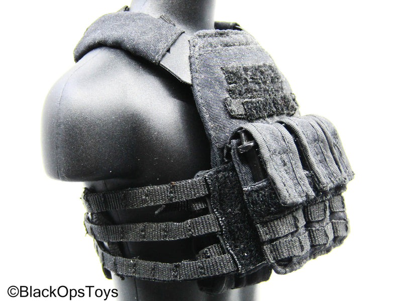Load image into Gallery viewer, Black MOLLE Jumpable Plate Carrier w/Mag Set
