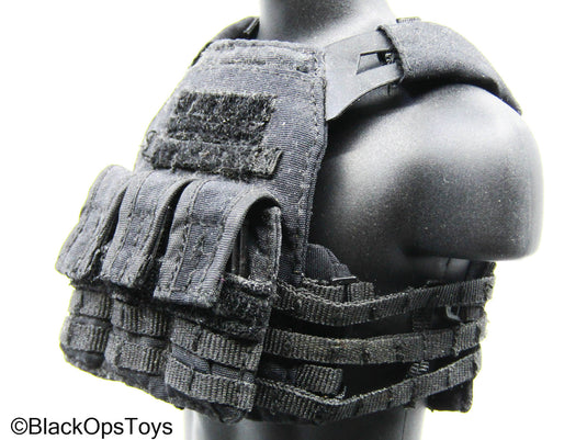 Black MOLLE Jumpable Plate Carrier w/Mag Set