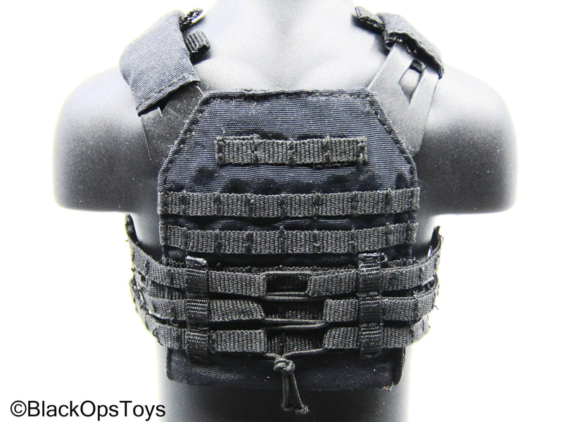 Load image into Gallery viewer, Black MOLLE Jumpable Plate Carrier w/Mag Set
