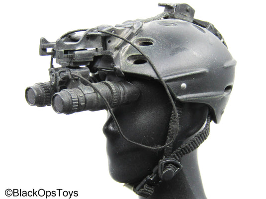 Black Tactical NVG Helmet (Hot Toys)