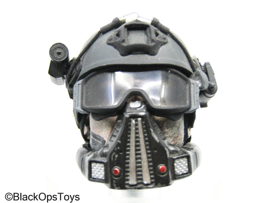 Male Headsculpt w/Black Helmet, Accessoires, & Sci-Fi Mouthpiece