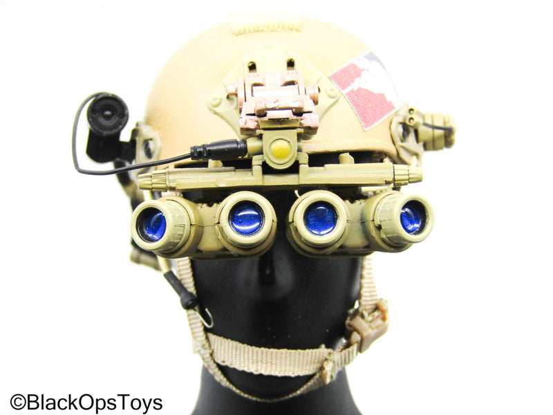 Load image into Gallery viewer, Tan Tactical NVG Helmet (DAM Toys)
