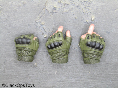 The Division 2 - Brian Johnson - Green Fingerless Gloved Trigger Hand Set