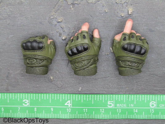 The Division 2 - Brian Johnson - Green Fingerless Gloved Trigger Hand Set