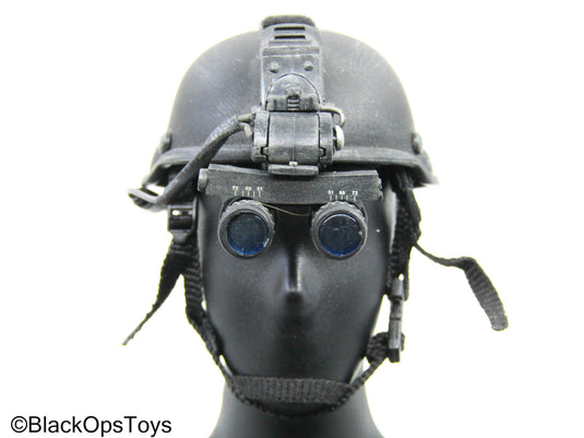 Black Tactical NVG Helmet (Hot Toys)