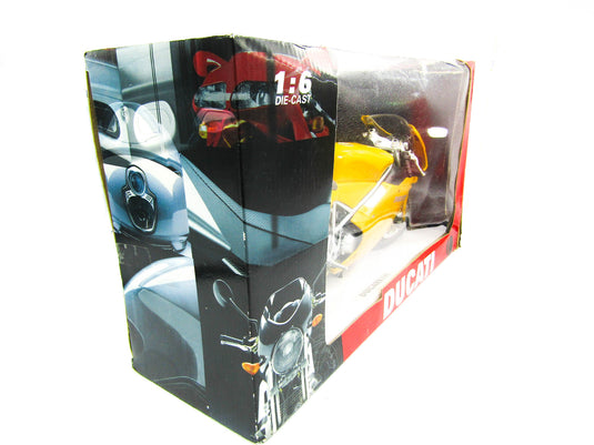 NewRay Ducati 998 Yellow Die Cast Superbike - MINT IN BOX