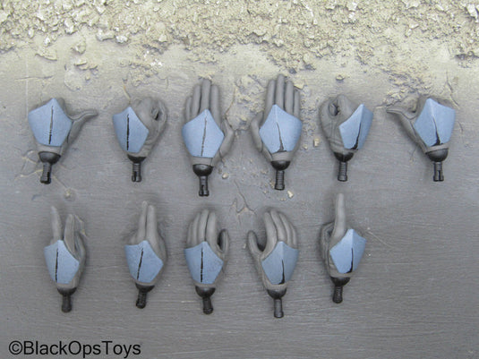 Custom - Star Wars Clone Trooper Grey Armored  Gloved Hand Set