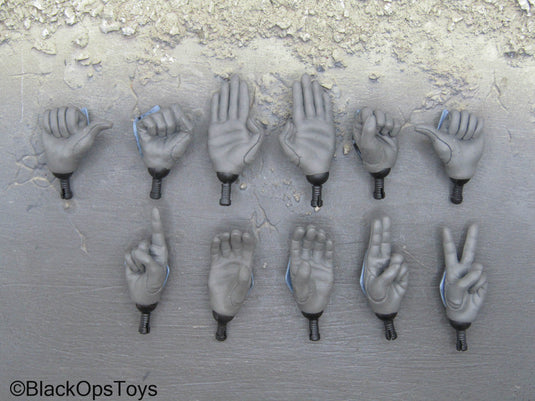 Custom - Star Wars Clone Trooper Grey Armored  Gloved Hand Set