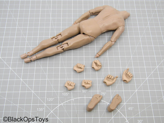 Bam 1/6 Male Base Slim Muscle Body w/Hands, & Feet