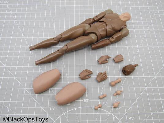 Male Base Body w/Extra Hands, Pins, & Body Parts (Hot Toys)