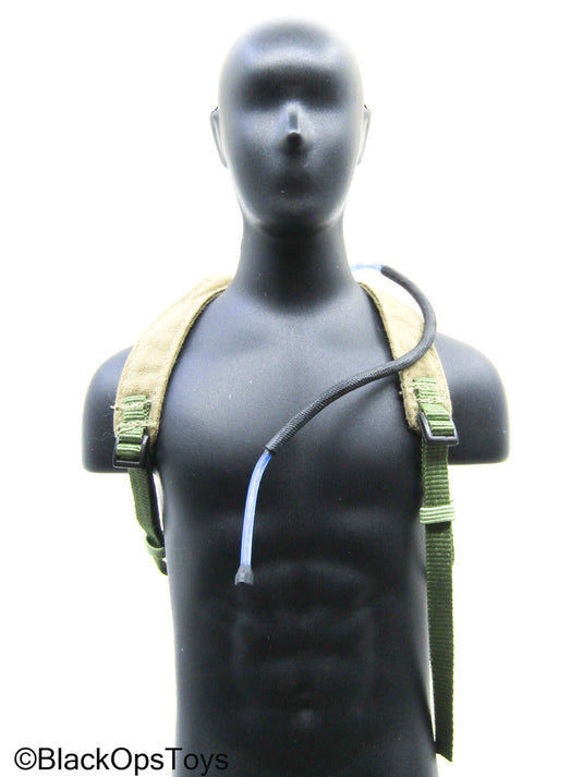 Olive Green Hydration Pack w/Drinking Tube