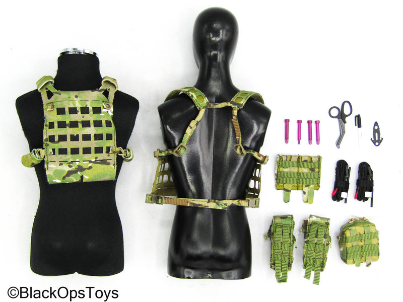 Load image into Gallery viewer, SMU Tier 1 Op. Pararescue Jumper - Multicam MOLLE Plate Carrier Set
