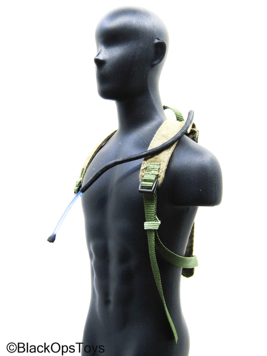 Olive Green Hydration Pack w/Drinking Tube