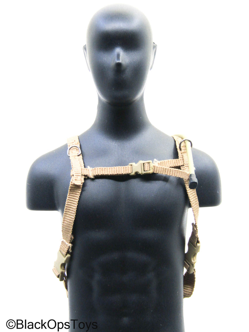 Load image into Gallery viewer, Tan Hydration Pack w/Drinking Tube
