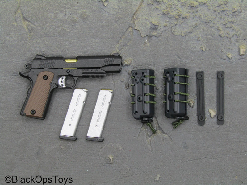 Load image into Gallery viewer, PMC - Spring Loaded 1911 Pistol w/MOLLE Fast Magazine Holsters
