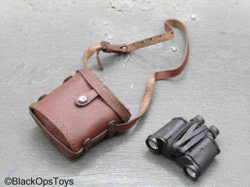 Vietnam US Army LRRP - Binoculars w/Brown Leather Like Case
