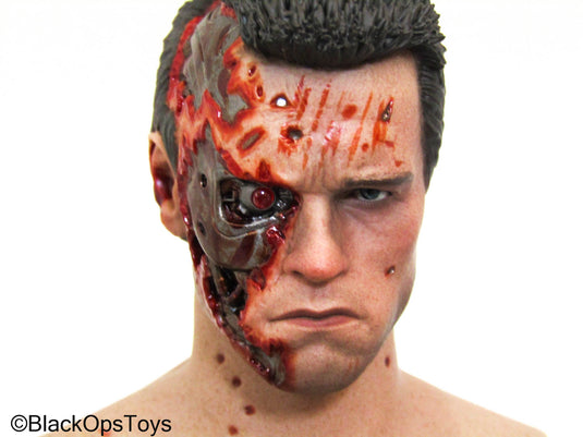 Future Warrior - Male Battle Damaged Robot Body w/Light Up Head Sculpt