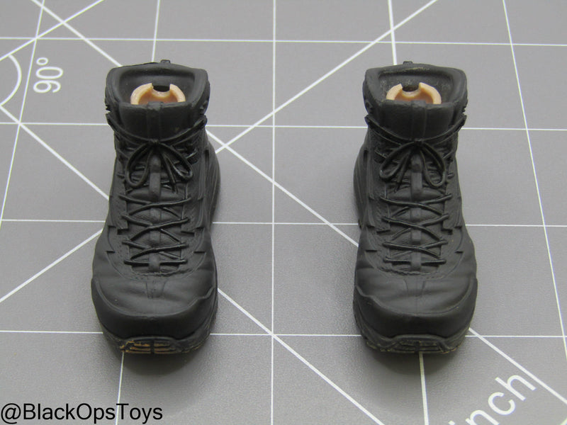 Load image into Gallery viewer, Spade 8 Archibald - Black Combat Boots (Peg Type)

