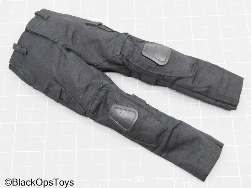 Load image into Gallery viewer, Black Combat Pants w/Knee Pads
