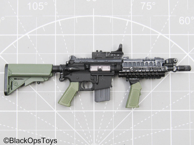 Load image into Gallery viewer, Black M4 Rifle w/OD Green Rifle Stock
