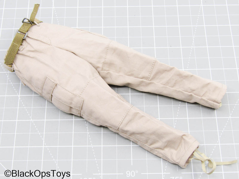 Load image into Gallery viewer, Tan Combat Pants w/Olive Green Belt
