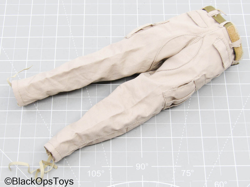Load image into Gallery viewer, Tan Combat Pants w/Olive Green Belt
