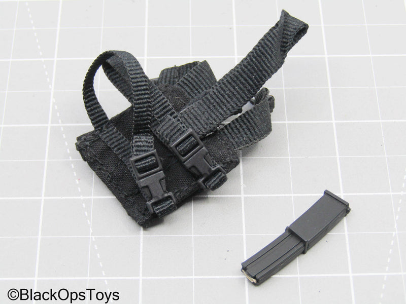 Load image into Gallery viewer, Black Stick Mag Drop Leg Pouch w/Magazine

