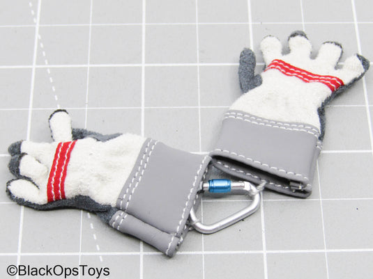 Grey Fast Rope Gloves w/Carabiner (Soldier Story)