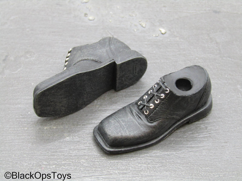 Load image into Gallery viewer, New York Butcher - Black Shoes (Peg Type)

