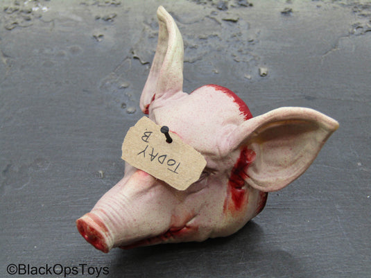 New York Butcher - Pig's Head w/Nail & Note