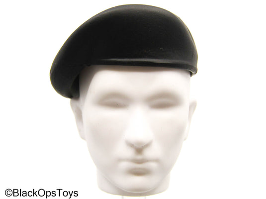 Black Plastic Beret