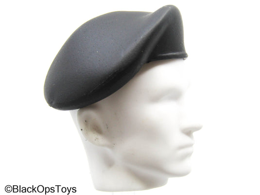 Black Plastic Beret