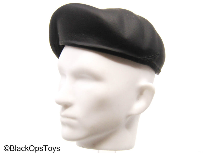 Load image into Gallery viewer, Black Plastic Beret
