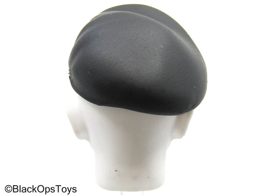 Black Plastic Beret