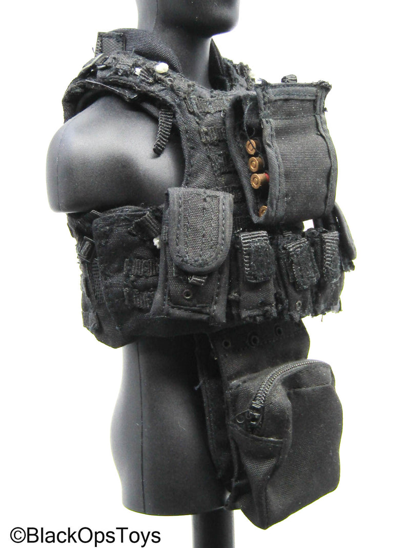 Load image into Gallery viewer, Black MOLLE Breacher Vest w/Shotgun Ammo (Hot Toys)

