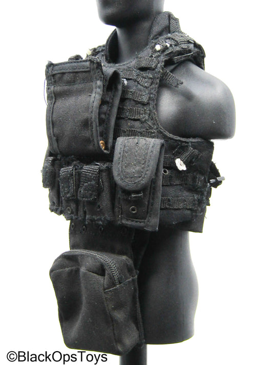 Black MOLLE Breacher Vest w/Shotgun Ammo (Hot Toys)