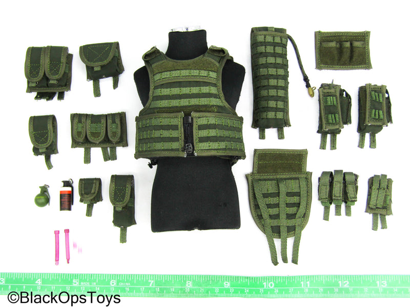 Load image into Gallery viewer, SMU Delta Force Chronology Ver 2006 - Green MOLLE Plate Carrier Vest

