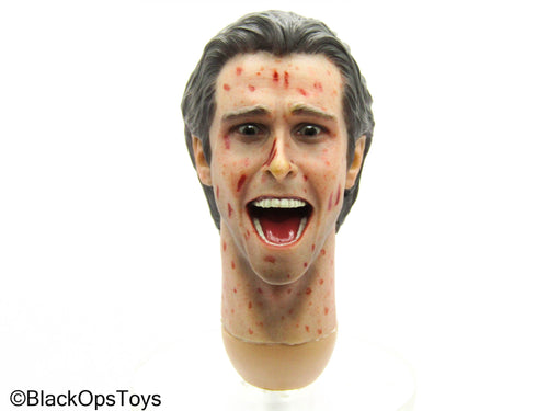 Mental Patient - Male Bloody Screaming Head Sculpt