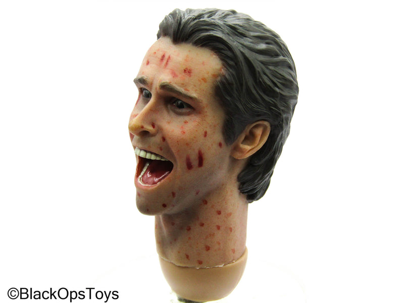 Load image into Gallery viewer, Mental Patient - Male Bloody Screaming Head Sculpt
