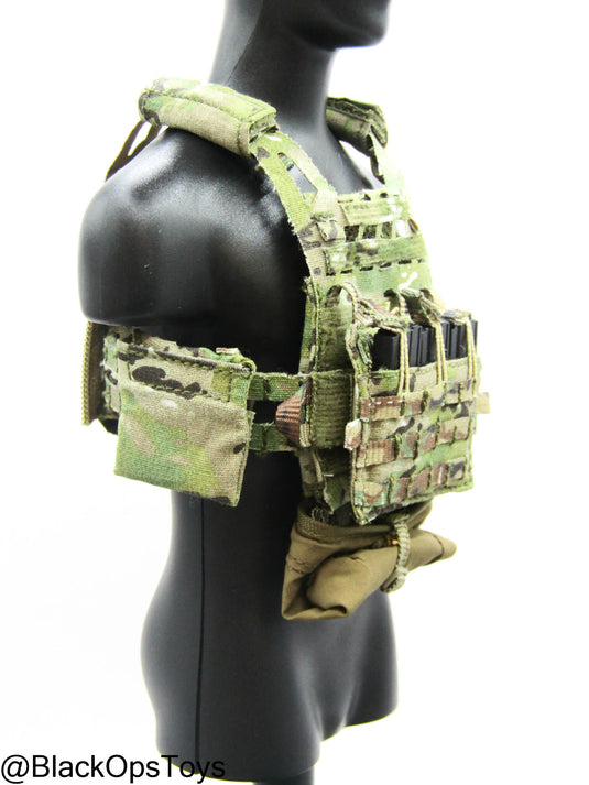 Multicam MOLLE Plate Carrier w/Dump Pouch & Magazine Set (x3)
