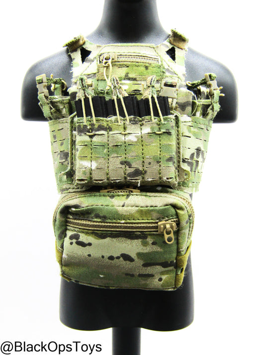 Custom Multicam MOLLE Plate Carrier w/Hydration Pack & Magazine Set (x3)