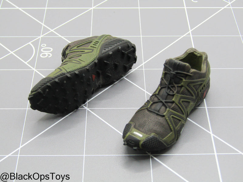 Load image into Gallery viewer, OD Green Hiking Boots (Peg Type)
